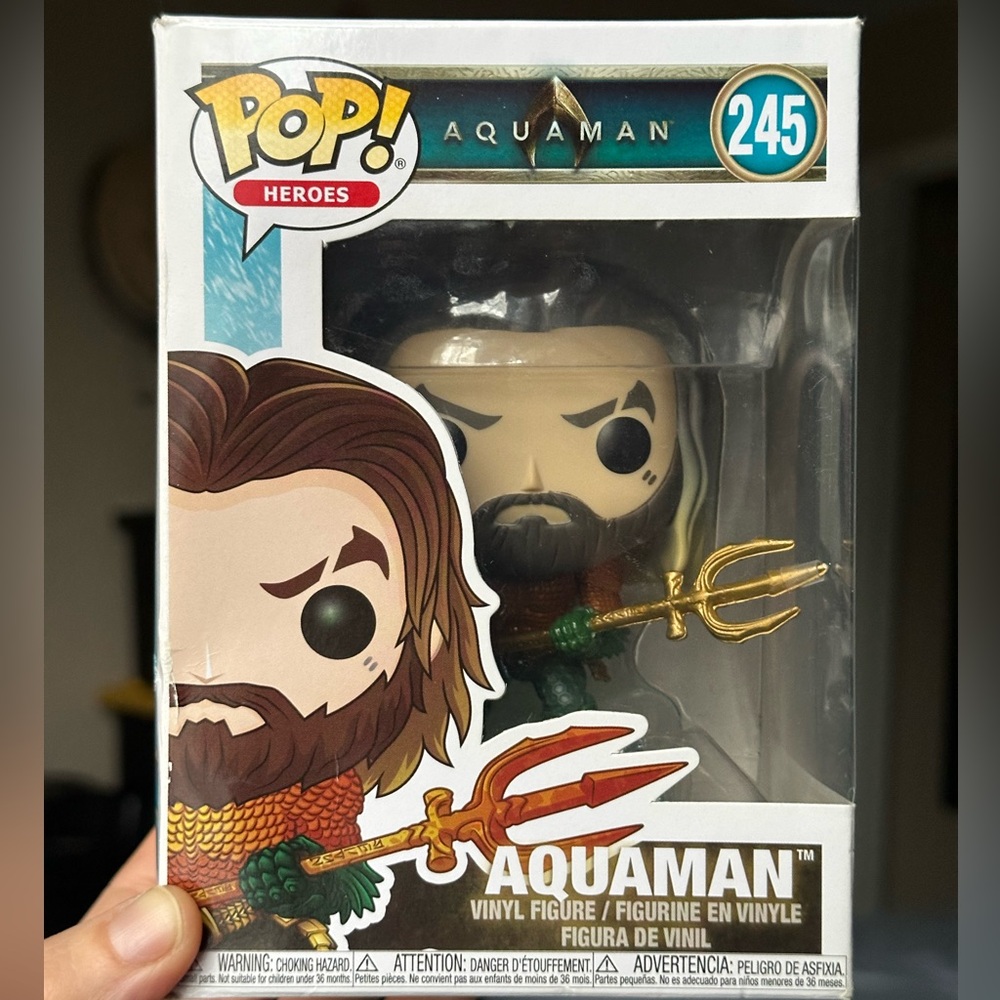 Funko Aquaman Pop with Gold Trident